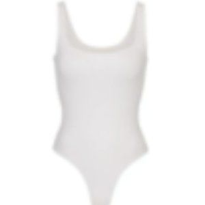 ESSENTIAL SCOOP NECK BODYSUIT - MARBLE